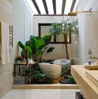 Florida tropical bathroom remodel