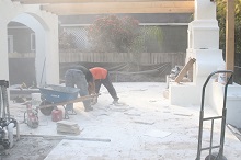 outdoor fireplace builder